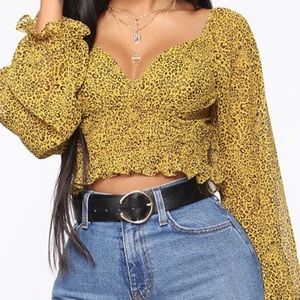 Animal print top